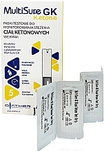 Ketone Test Strips for Blood Level Detection, 5 pcs - Diather Diagnostics & Therapy MultiSure GK Ketone — photo N2