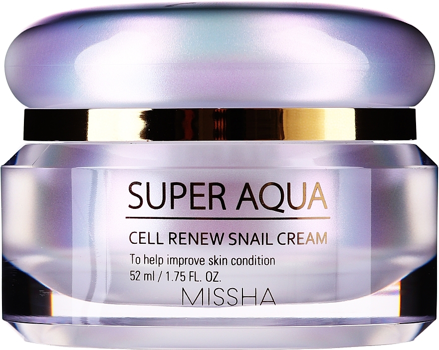 Snail Mucus Renewing Cream - Missha Super Aqua Cell Renew Snail Cream — photo N1