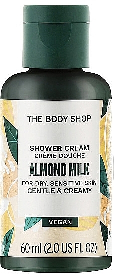 Shower Cream Gel - The Body Shop Vegan Almond Milk Gentle & Creamy Shower Cream (mini size) — photo N4