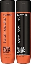 Fragrances, Perfumes, Cosmetics Set - Matrix Total Results Mega Sleek (shm/300ml + cond/300ml)