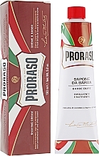 Shaving Cream for Coarse Stubble with Shea Butter and Sandalwood - Proraso Red Shaving Cream — photo N1
