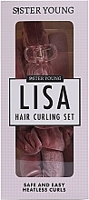 Hair Curling Set, pink - Sister Young Lisa HAir Curling Set Pink — photo N1