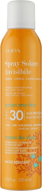 Body Sun Spray - Pupa Invisible Sunscreen Spray High Protection SPF 30 — photo N1