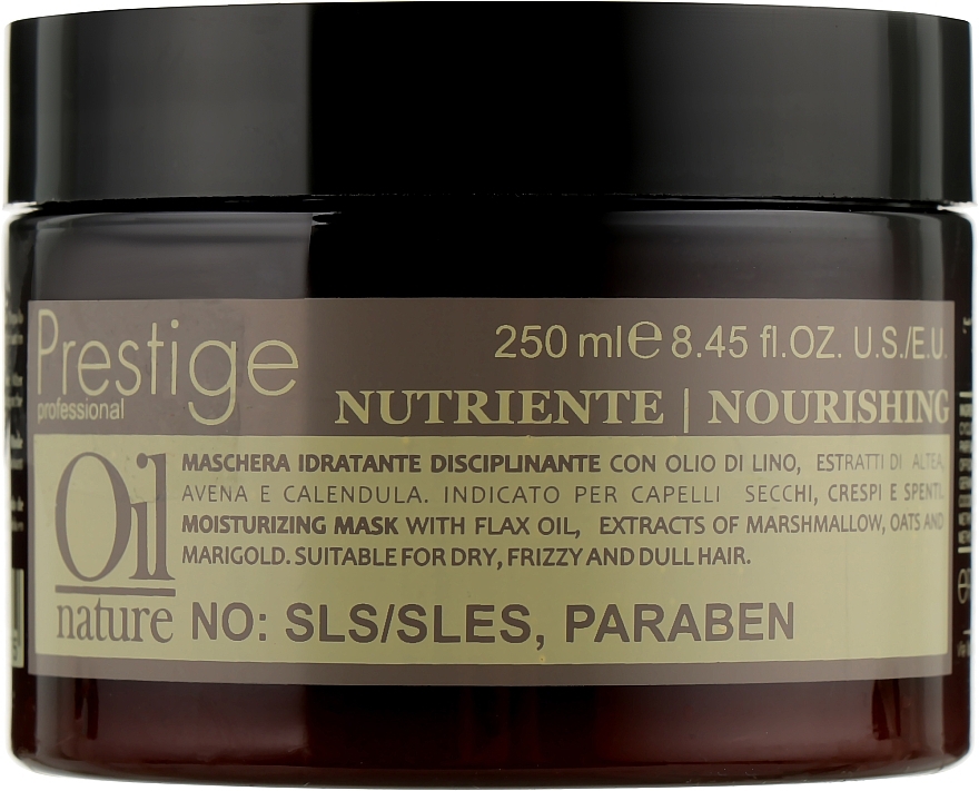 Repairing Mask for Dry and Damaged Hair - Erreelle Italia Prestige Oil Nature Nourishing Mask — photo N5