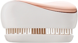 Compact Hair Brush - Tangle Teezer Compact Styler Rose Gold Cream — photo N4