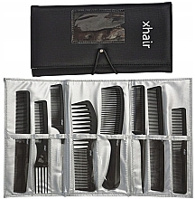 Fragrances, Perfumes, Cosmetics Professional Comb Set in a Case, 8 pcs - Xhair