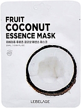 Fragrances, Perfumes, Cosmetics Coconut Face Mask - Lebelage Fruit Coconut Essence Mask