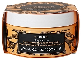 Fragrances, Perfumes, Cosmetics Body Souffle Cream - Korres Mango Dual Hualuronic Multi Action Body Souffle