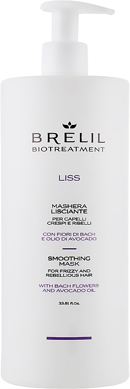 Smoothing Hair Mask - Brelil Bio Treatment Liss Hair Mask — photo N1