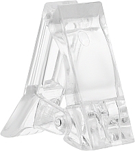 Plastic Nail Clip, transparent - Tufi Profi Premium — photo N1