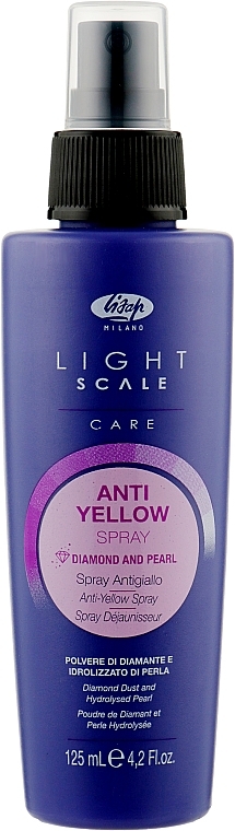 Anti-Yellowness Thermal Hair Spray - Lisap Light Scale Anti Yellow Spray — photo N2