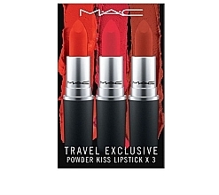 Fragrances, Perfumes, Cosmetics Set - M.A.C Travel Exclusive Power Kiss Lipstick (lip/stick/3x3g)