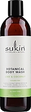 Fragrances, Perfumes, Cosmetics Lime & Coconut Shower Gel - Sukin Botanical Body Wash Lime & Coconut (without dispenser)