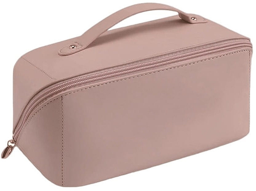 Foldable Rectangular Cosmetic Bag, dusty rose, KS47 - Ecarla — photo N1