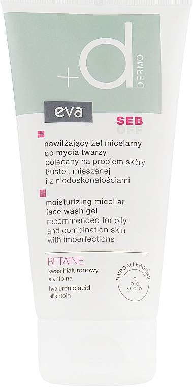 Moisturizing Micellar Cleansing Gel - Eva Dermo Seb Off Moisturizing Micellar Washing Gel — photo N1