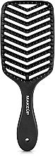 Hair Brush, black - MAKEUP Massage Air Hair Brush Black — photo N1