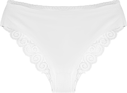 Fragrances, Perfumes, Cosmetics Figi Women Panties with Lace Back & Laser Cut, white - Moraj