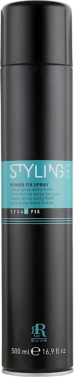 Super Strong Hold Hair Spray - RR LINE Styling Pro Power Fix Spray — photo N2