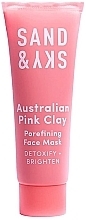 Fragrances, Perfumes, Cosmetics Pore Tightening Detox Mask with Pink Clay - Sand & Sky Australian Pink Clay Porefining Face Mask Travel Size