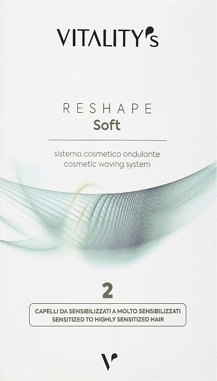 Set for Sensitive & Ultra-Sensitive Hair - Vitality's Reshape Soft 2 (h/lot/2x100ml) — photo N1