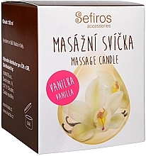 Fragrances, Perfumes, Cosmetics Massage Scented Candles "Vanilla" - Sefiros Massage Candle