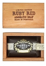 Grape & Red Berries Soap Bar in Gift Pack - Portus Cale Ruby Red Aromatic Soap In Gift Box — photo N2