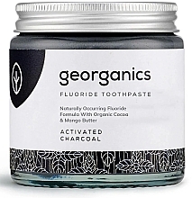Natural Fluoride Toothpaste - Georganics Activated Charcoal Fluoride Toothpaste — photo N2