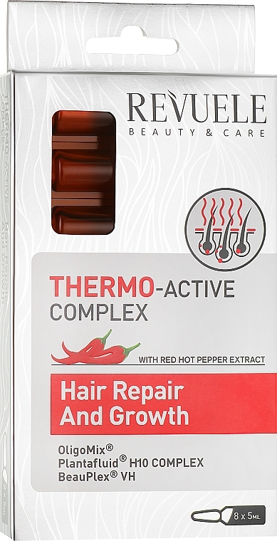 Thermo-Active Complex for Hair Repair & Growth - Revuele Thermo Active Complex Hair Repair And Growth Ampoules — photo N1