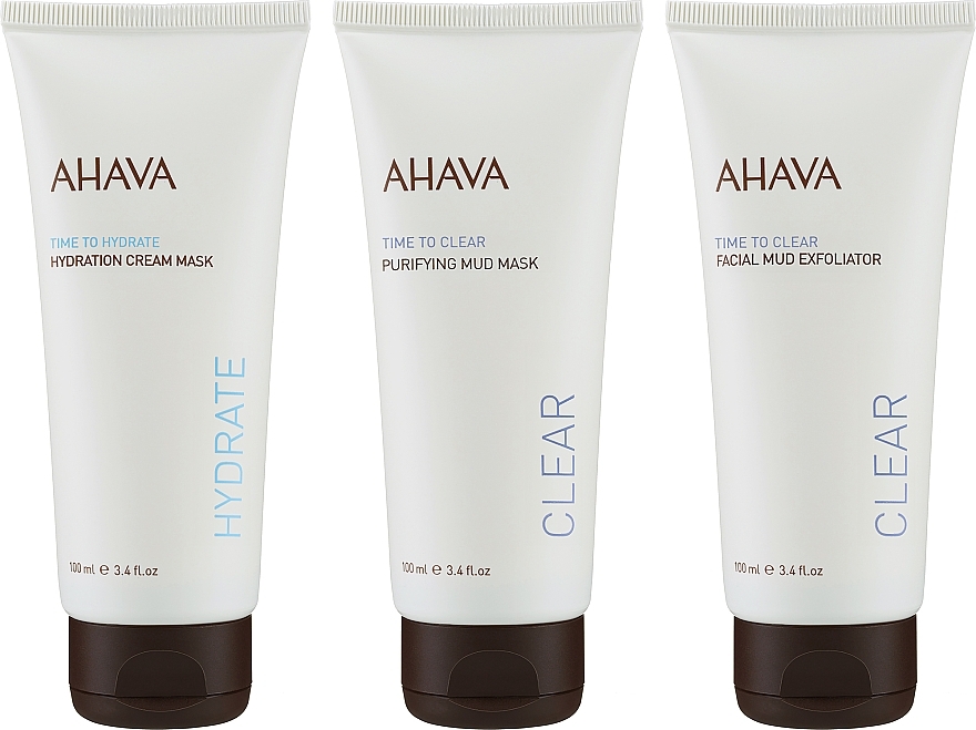 Set - Ahava Mask Trio (hyd/cr/mask/100ml + mask/100ml + exf/100ml) — photo N2