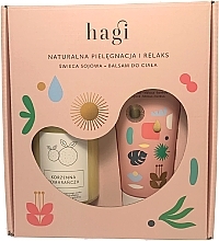 Set - Hagi Natural Care and Relaxation (candle/215g + b/balm/200ml) — photo N2