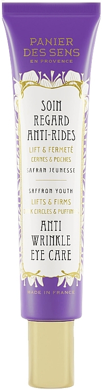 Saffron Anti-Wrinkle Eye Contour Cream - Panier Des Sens Saffron Youth Anti Wrinkle Eye Care — photo N1