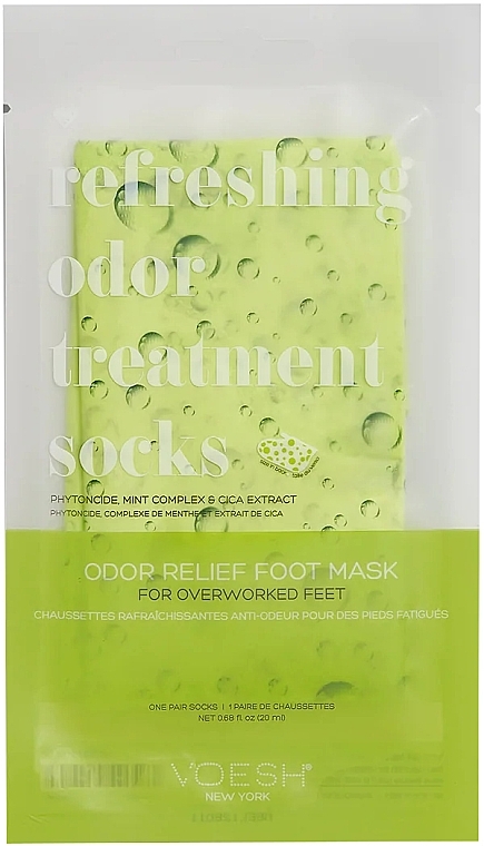 Foot Mask Socks - Voesh Refreshing Odor Therapy Socks — photo N1