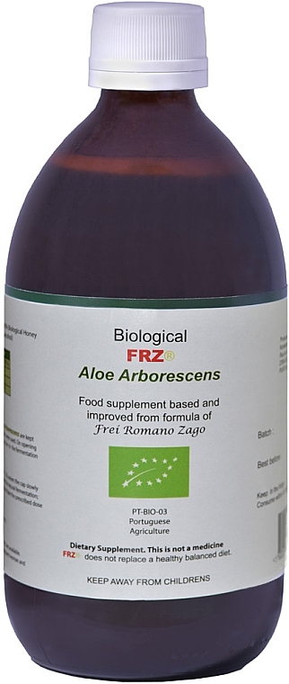 Supplement 'Aloe', no alcohol - Curanatura Biological FRZ Aloe Arborescens — photo N1