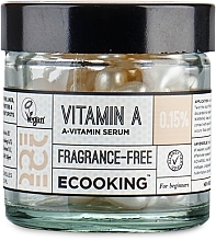 Fragrances, Perfumes, Cosmetics Vitamin A Face Serum in Capsules - Ecooking A-Vitamin 0,15% Serum
