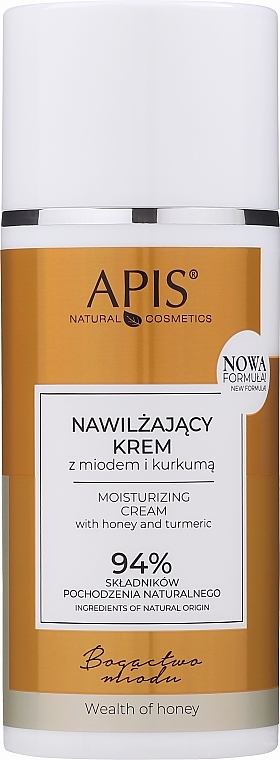 Moisturizing Honey & Turmeric Face Cream - Apis Wealth of Honey Moisturizing Cream With Honey And Turmeric — photo N1