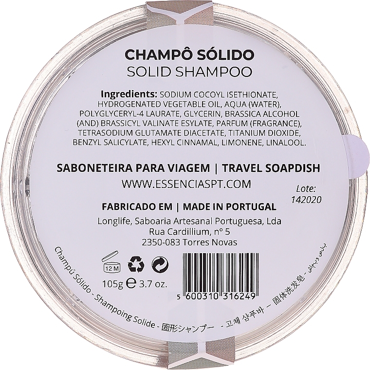 Natural Solid Shampoo - Essencias De Portugal Solid Shampoo — photo N9