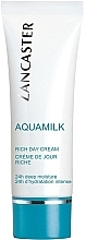 Fragrances, Perfumes, Cosmetics Nourishing Face Cream - Lancaster Aquamilk Rich Day Cream Riche