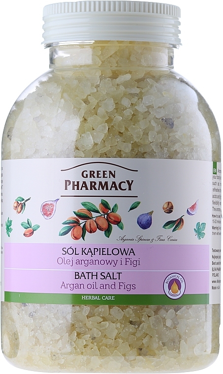 Bath Salt "Argan and Fig" - Green Pharmacy — photo N1