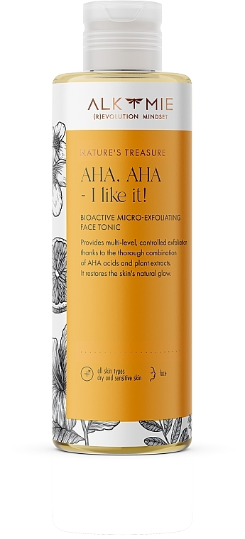 Micro Exfoliating Facial Tonic - Alkmie Nature's Treasure Aha Aha I Like It! Tonic — photo N4