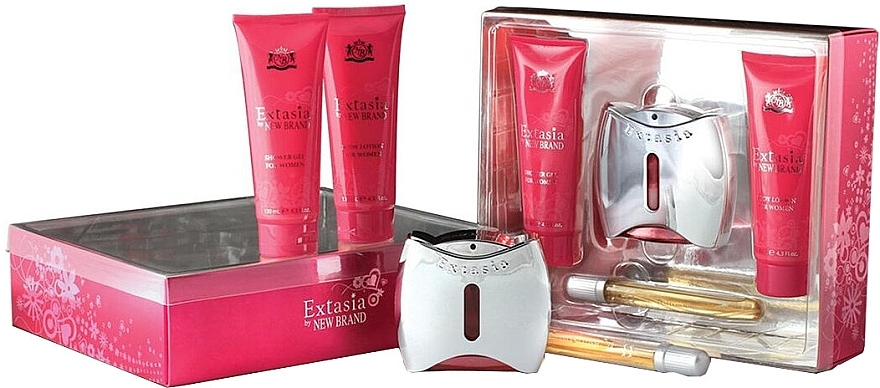 New Brand Extasia - Set (edp/100ml + edp/20ml + b/lot/130ml + sh/gel/130ml)  — photo N1