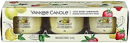 Scented Candle Set "Iced Berry Lemonade" - Yankee Candle Iced Berry Lemonade (candle/3x37g) — photo N1
