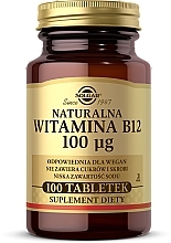 Dietary Supplement "Vitamin B12" 100 mcg - Solgar Vitamin B12 — photo N3