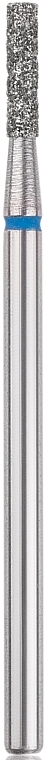 Diamond Nail File Drill Bit, cylinder, L-8,0 mm, 1,8 mm, blue - Head The Beauty Tools — photo N1