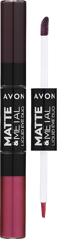 Liquid Lipstick 2in1 - Avon Matte & Metal Liquid Lip Duo — photo N2