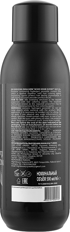 Oxydant Emulsion - Acme Color Acme Home Expert Oxy 3% — photo N4