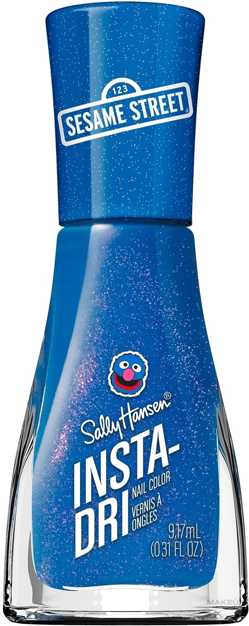 Nail Polish - Sally Hansen Insta-Dri Sesame Street — photo 124 - Am I Not Adora-blue?