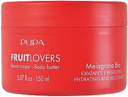 Fragrances, Perfumes, Cosmetics Pomegranate Body Butter - Pupa Fruit Lovers Pomegranate Organic Body Butter