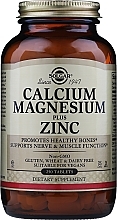 Dietary Supplement "Calcium, Magnesium + Zinc" - Solgar Calcium Magnesium Plus Zinc — photo N4