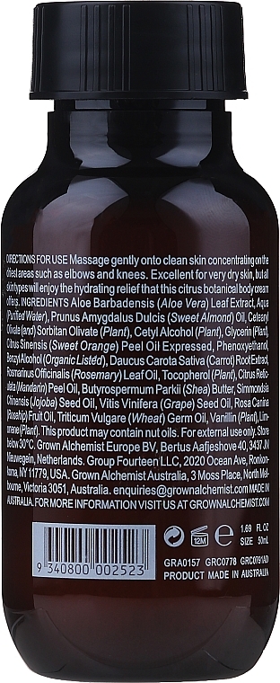 GIFT Body Cream - Grown Alchemist Body Cream Mandarin & Rosemary Leaf — photo N2