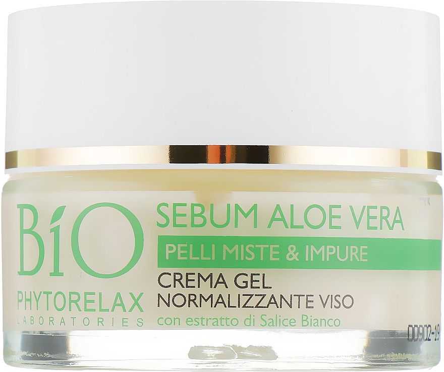 Facial Gel Cream - Phytorelax Laboratories Bio Phytorelax Sebum Aloe Vera Gel Cream — photo N2
